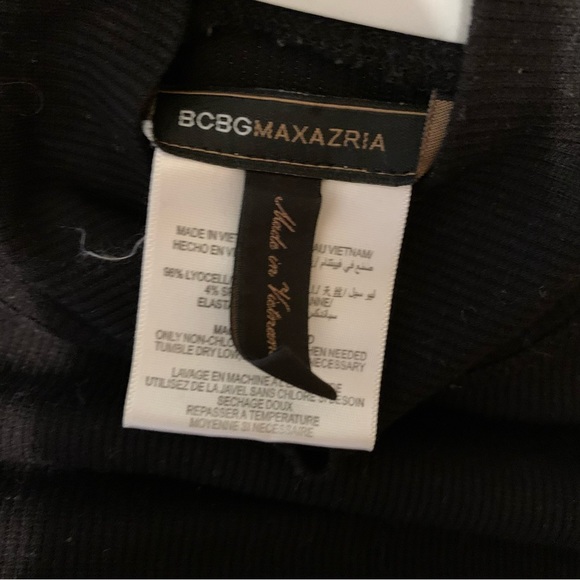 BCBG ribbed raw edge long sleeve LBD - Picture 7 of 7